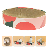 HKM-3173949 Oval Corrugated Cat Scratch Board for Claw Grinding and Play