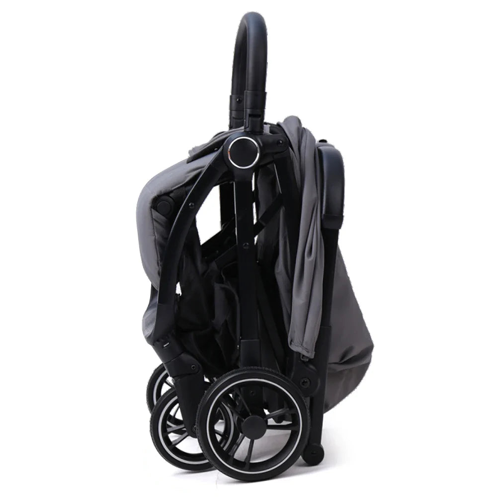 HKM-317459 3-in-1 Luxury Compact Baby Stroller with Gravity Auto-Folding Design