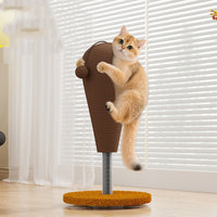 HKM-3175229 Anti-Scratch Cat Tumbler with Hemp Rope and Grasping Balls for Play and Relief