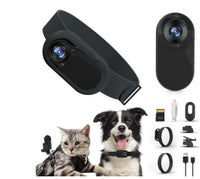 HKM-3175741 Wireless Cat and Dog Collar Camera for Indoor and Outdoor Use, USB Rechargeable