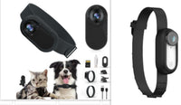 HKM-3175741 Wireless Cat and Dog Collar Camera for Indoor and Outdoor Use, USB Rechargeable