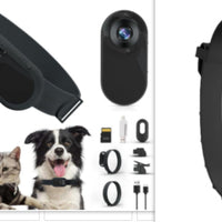 HKM-3175741 Wireless Cat and Dog Collar Camera for Indoor and Outdoor Use, USB Rechargeable