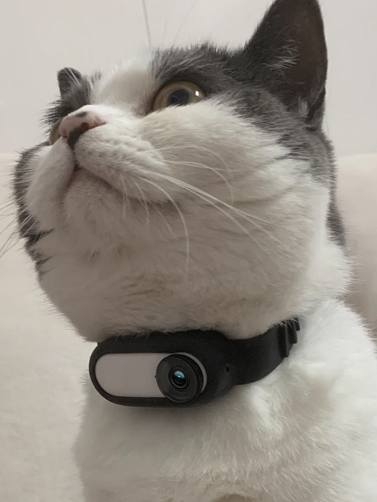 HKM-3175741 Wireless Cat and Dog Collar Camera for Indoor and Outdoor Use, USB Rechargeable