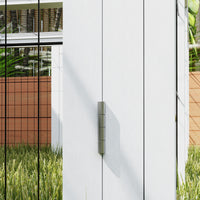HKM-3177405 64" Wooden Outdoor Rabbit Hutch with Enclosed Run and Weather-Resistant Design