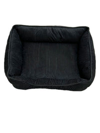 HKM-3177789 Cozy Corduroy Cat Nest in Black and Khaki ¨C Available in Three Sizes