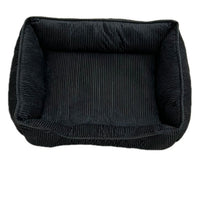 HKM-3177789 Cozy Corduroy Cat Nest in Black and Khaki ¨C Available in Three Sizes