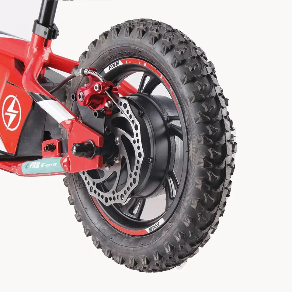 HKM-317843 Electric 36V 5AH Ride-On Cycle for Kids Ages 3-8 - 12 Inch, Balanced Aluminum Frame, Disc Brakes