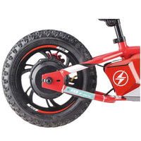 HKM-317843 Electric 36V 5AH Ride-On Cycle for Kids Ages 3-8 - 12 Inch, Balanced Aluminum Frame, Disc Brakes