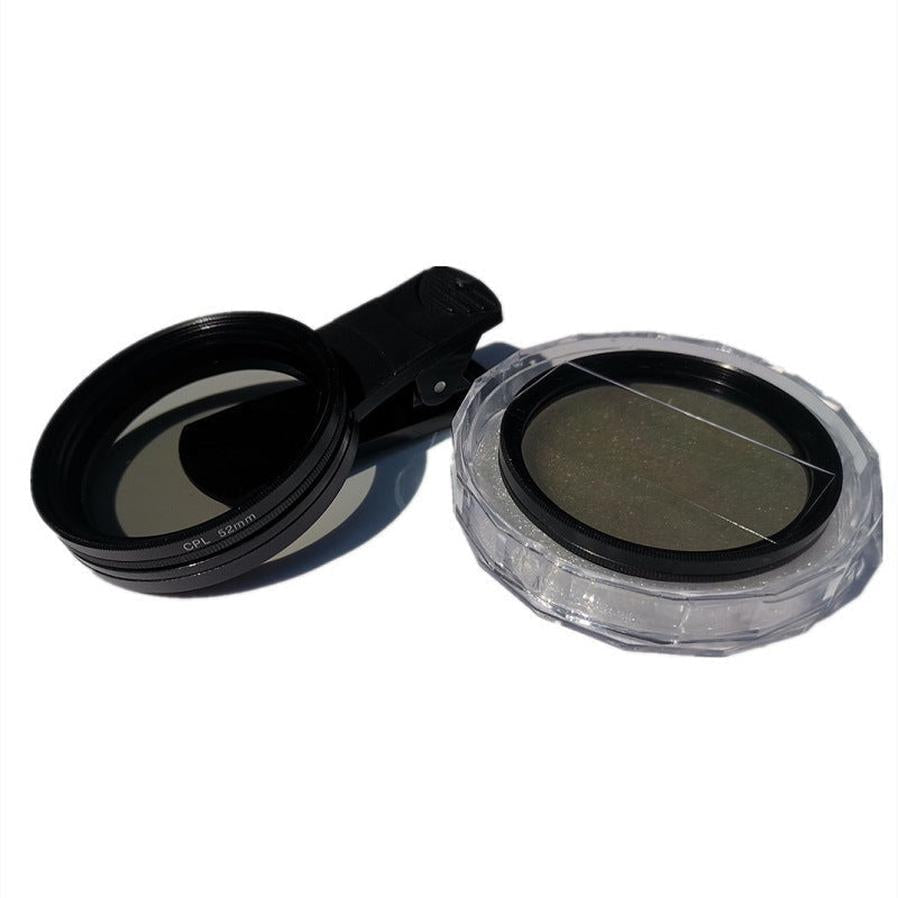 HKM-317971 52mm Polarizing Lens Filter with Clip for Mobile Photography