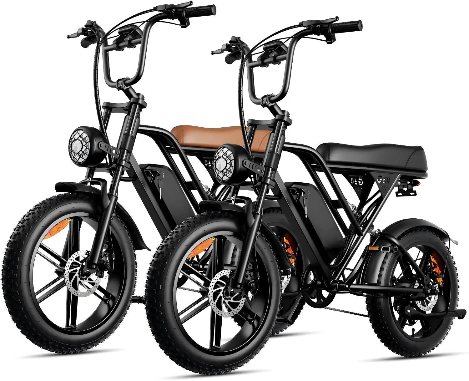 HKM-317971 G60 Dual Suspension Electric Mountain Bike 1000W 48V 20 Inch for Adults and Teens, 6-Speed Gear