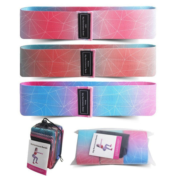 HKM-318099 Gradually Changing Polyester Cotton Yoga Pull Belt for Core Strength and Muscle Development