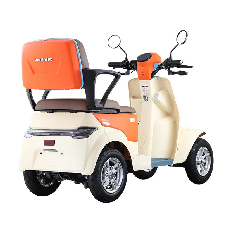 HKM-318291 1000W Long Range 4 Wheel Electric Scooter for Adults - 2 Passenger, Max Speed 30km/h, 40-60km Range