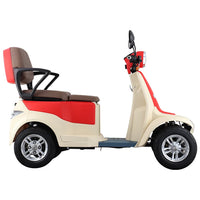 HKM-318291 1000W Long Range 4 Wheel Electric Scooter for Adults - 2 Passenger, Max Speed 30km/h, 40-60km Range