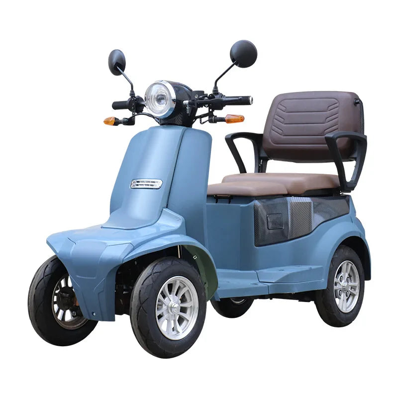HKM-318291 1000W Long Range 4 Wheel Electric Scooter for Adults - 2 Passenger, Max Speed 30km/h, 40-60km Range