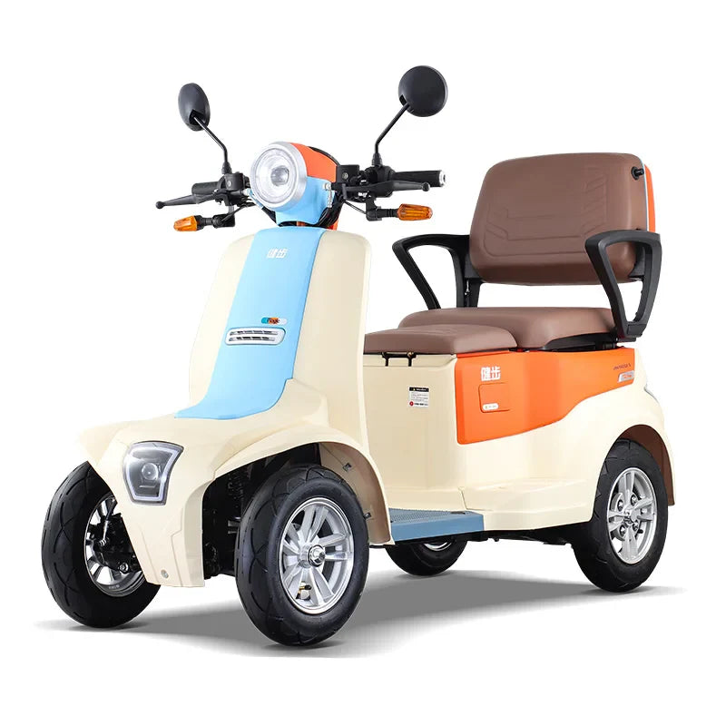 HKM-318291 1000W Long Range 4 Wheel Electric Scooter for Adults - 2 Passenger, Max Speed 30km/h, 40-60km Range