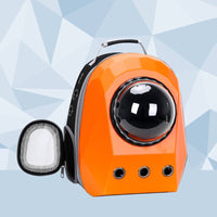 HKM-3183165 Space Capsule Pet Carrier Backpack for Cats and Dogs - Breathable Transparent Design, Lightweight Travel Bag