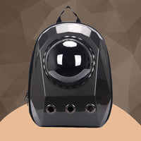 HKM-3183165 Space Capsule Pet Carrier Backpack for Cats and Dogs - Breathable Transparent Design, Lightweight Travel Bag