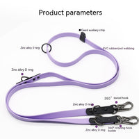 HKM-3183293 Multifunctional Nylon PVC Dog Chain and Chest Strap Set - 2.2m Long, Available in Multiple Colors