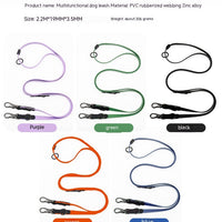 HKM-3183293 Multifunctional Nylon PVC Dog Chain and Chest Strap Set - 2.2m Long, Available in Multiple Colors