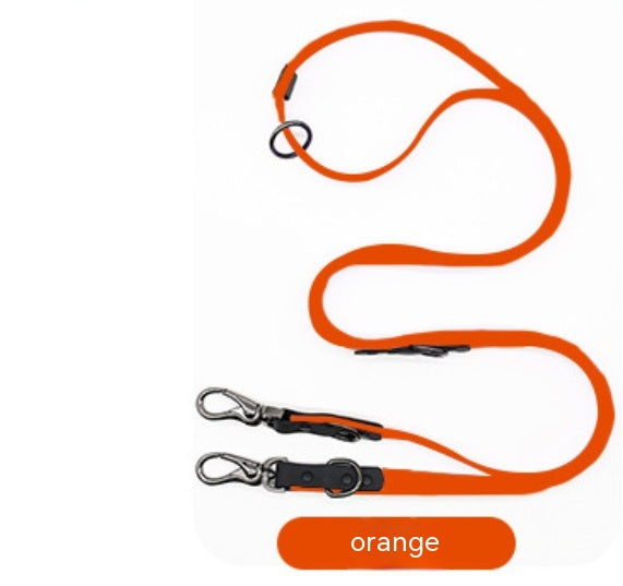 HKM-3183293 Multifunctional Nylon PVC Dog Chain and Chest Strap Set - 2.2m Long, Available in Multiple Colors