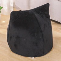 HKM-3183549 Cozy Cat-Shaped Bed with Plush Material for Small Dogs and Kittens, Washable and Travel-Friendly