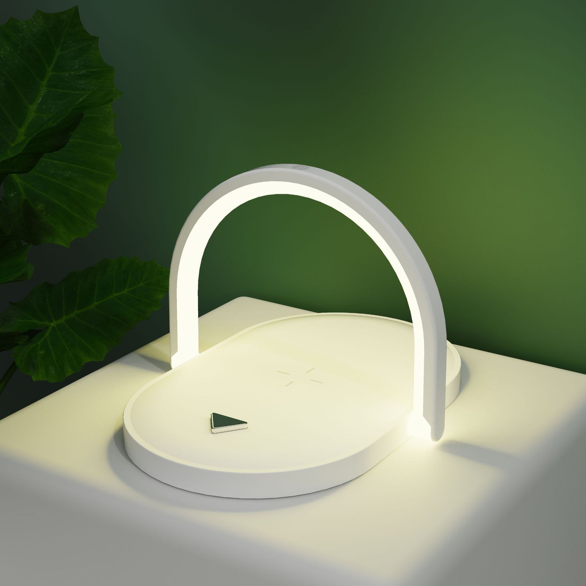 HKM-318483 15W Wireless Charger with Night Light and Mobile Phone Holder - Versatile Charging Solution