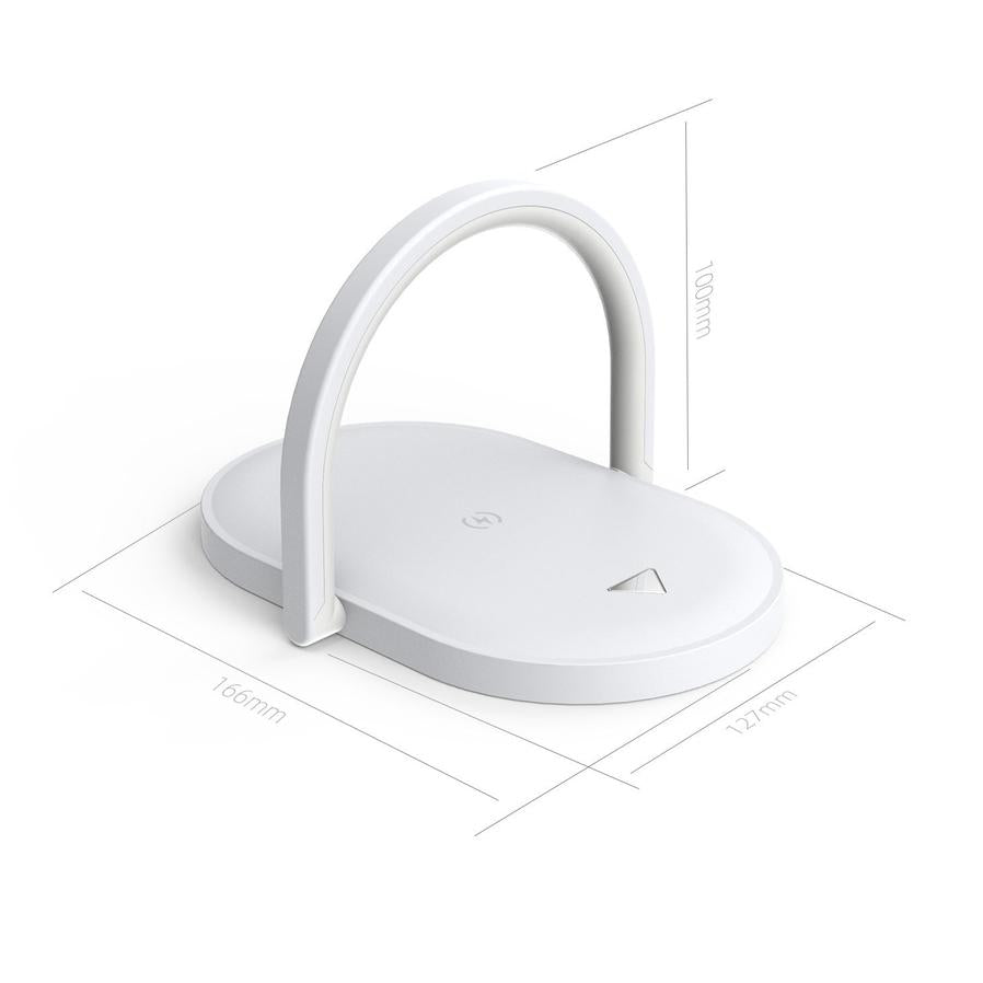 HKM-318483 15W Wireless Charger with Night Light and Mobile Phone Holder - Versatile Charging Solution
