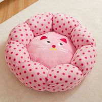 HKM-3186749 New Pink Dot Cozy Cat Nest Bed - Fabric, 45cm for Pets up to 8 lbs, 65cm for Pets up to 20 lbs