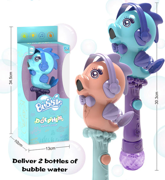 HKM-318675 Automatic Portable Bubble Maker for Outdoor Fun - Handheld Bubble Machine for Ages 3+