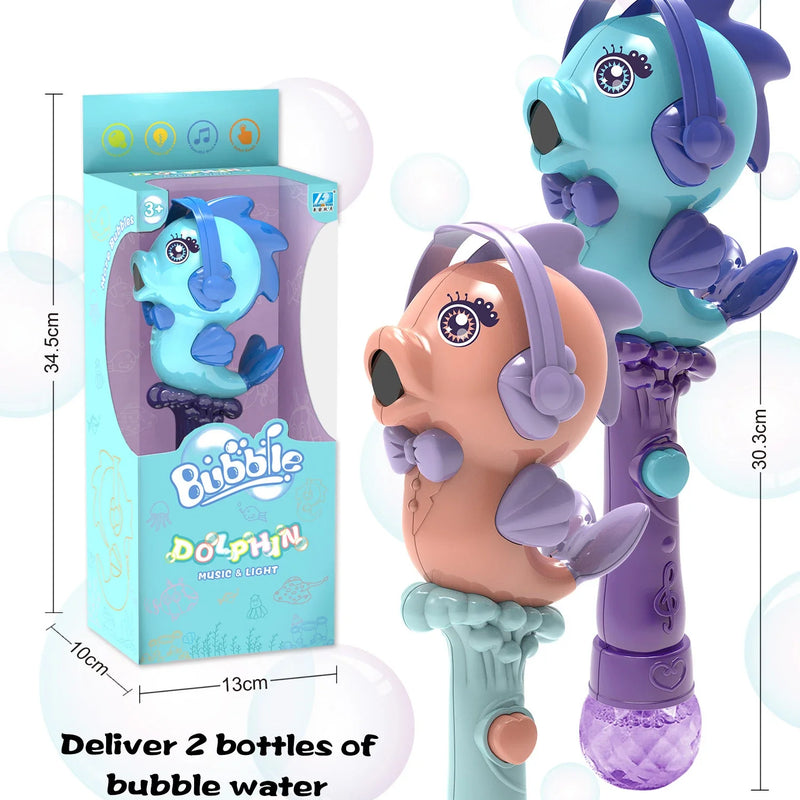 HKM-318675 Automatic Portable Bubble Maker for Outdoor Fun - Handheld Bubble Machine for Ages 3+