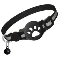 HKM-3187261 Reflective Cartoon Footprints Pet Cat Locator Collar - Durable Nylon for All Seasons