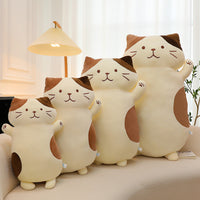 HKM-3188925 Cute Cheese Cat Plush Toy Doll - Large Velvet Sleeping Pillow for Youth