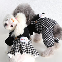HKM-3189821 Casual Pet Dog Clothes in Skirt Styles: Black, Gray, Rabbit, Sizes XS-XL