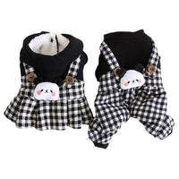 HKM-3189821 Casual Pet Dog Clothes in Skirt Styles: Black, Gray, Rabbit, Sizes XS-XL