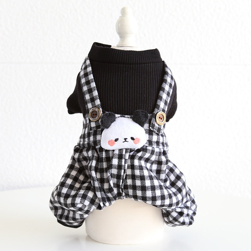 HKM-3189821 Casual Pet Dog Clothes in Skirt Styles: Black, Gray, Rabbit, Sizes XS-XL