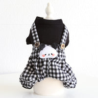 HKM-3189821 Casual Pet Dog Clothes in Skirt Styles: Black, Gray, Rabbit, Sizes XS-XL