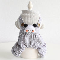 HKM-3189821 Casual Pet Dog Clothes in Skirt Styles: Black, Gray, Rabbit, Sizes XS-XL