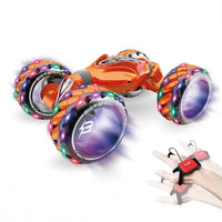 HKM-318995 Gesture Sensor Remote Control Drift Car with Flash Light Show - 2.4G Big Wheel Stunt Toy for Ages 5 and Up