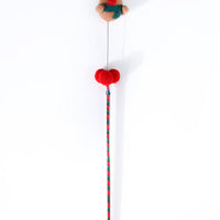 HKM-3190077 Cat Toy Wand with Bells - 45 cm PVC Stick for Engaging Playtime
