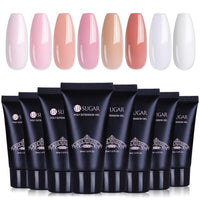 HKM-319059 Multicolor Nail Extension Gel Set - 30ml Cream Texture, Long Lasting Resin Formula