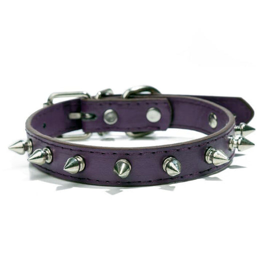 HKM-3191229 Multicolor PU Leather Dog Collar with Breakaway Buckle for All Seasons