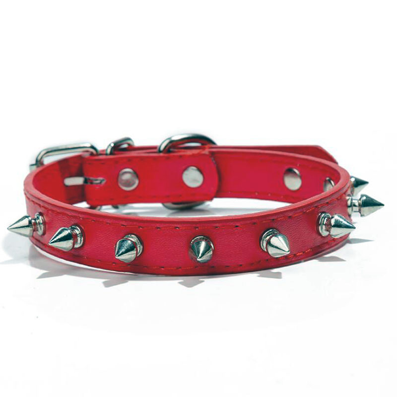 HKM-3191229 Multicolor PU Leather Dog Collar with Breakaway Buckle for All Seasons