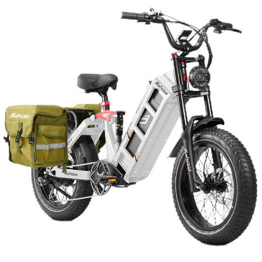HKM-319123 Electric Fat Tire Bike 250W 52V 60Ah 20" Wheel Urban Commuter Long Range 120 Miles