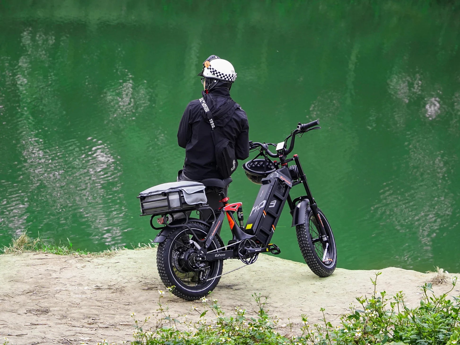 HKM-319123 Electric Fat Tire Bike 250W 52V 60Ah 20" Wheel Urban Commuter Long Range 120 Miles