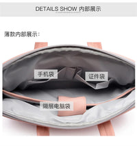 HKM-319123 Lightweight Portable 14/15.6 Inch Laptop Briefcase in PU Material with Adjustable Shoulder Strap