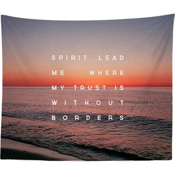 HKM-319123 Paradise-Inspired Printed Tapestry - 100% Polyester Wall Art