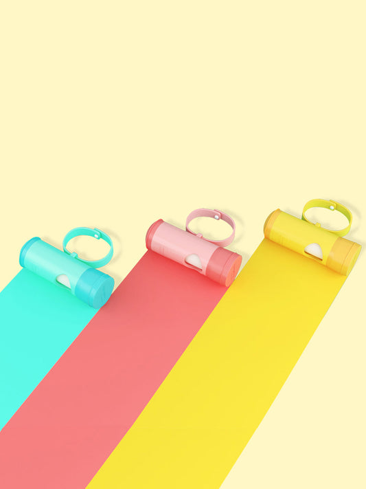 HKM-3191485 Portable Pet Toilet with 120 Poop Bags - Cherry Pink, Lemon Yellow, Mint Green Options