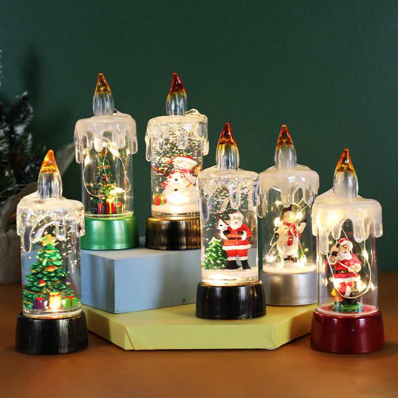 HKM-319187 Copper Wire Christmas Tree and Snowman Desktop Ornaments for Holiday Decor
