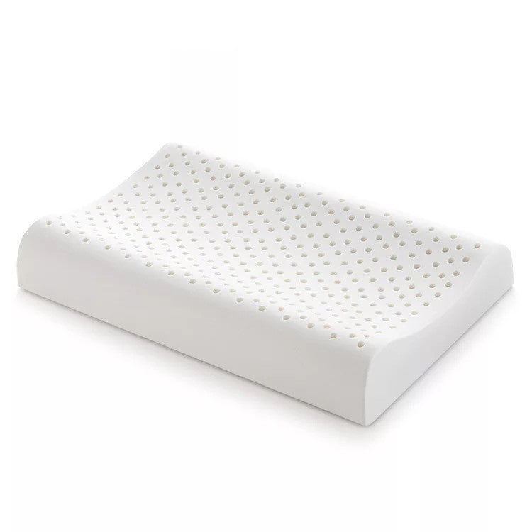HKM-319251 Natural Latex Adult Pillow - Baby Shaped, White, Dimensions 50x30x7-9cm, 60x40x10-12cm, 60x37x11-13cm
