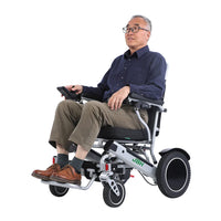 HKM-319443 Foldable Electric Wheelchair D11 with Aluminum Alloy Frame, 20km Driving Range, 120kg Max Load, 6km/h Speed